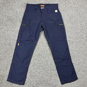 Thrive Workwear Pants Mens 34x32 Dark Blue Knee Pad FR Cargo HRC 2 Ripstop Twill